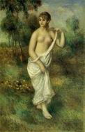 (image for) Handmade oil painting Copy paintings of famous artists Pierre-Auguste Renoir paintings art Bather2 1887