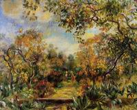 (image for) Pierre-Auguste Renoir paintings artwork Beaulieu Landscape 1893
