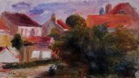 (image for) Pierre-Auguste Renoir art Breton Landscape - Church and Orchard