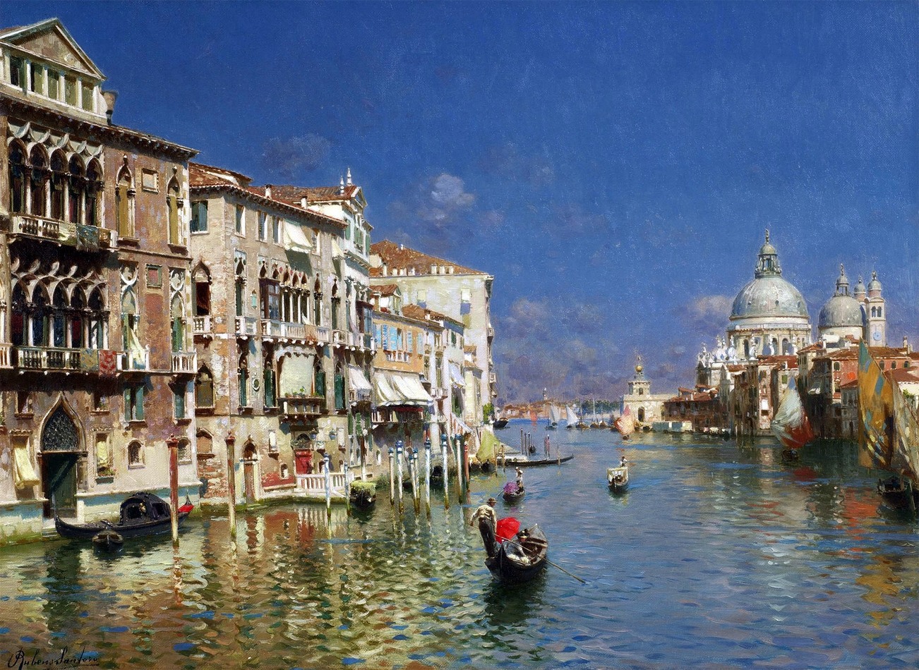 (image for) Copy Rubens Santoro Venetian Realism landscapes The Grand Canal