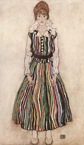 (image for) Reproduction Egon Schiele's Portrait of Edith Schiele, 1915