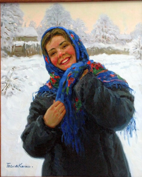 (image for) Handmade oil painting Copy paintings of famous artists Balakshin's painting art for sale