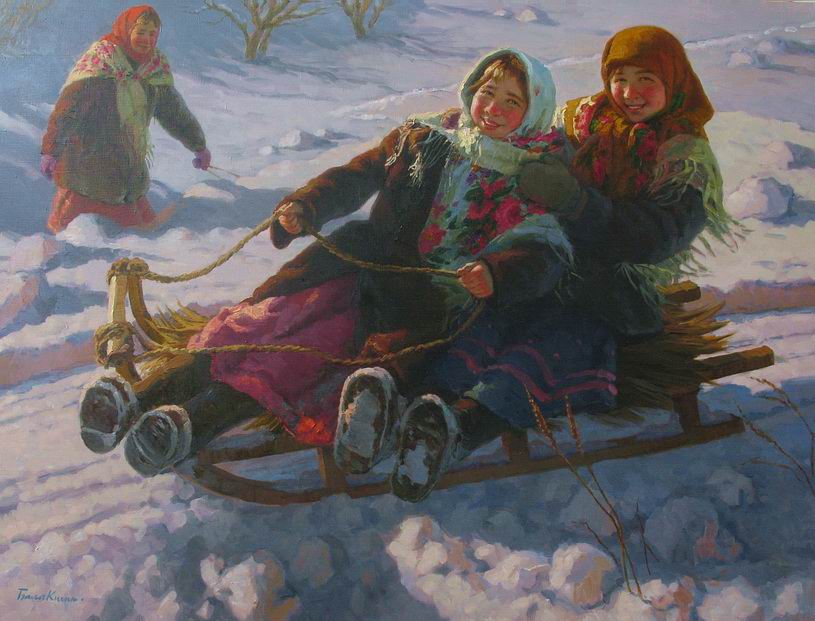 (image for) Handmade oil painting Copy paintings of famous artists Balakshin's fine art for sale