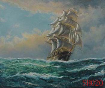 (image for) Seascape, Handmade oil painting on Canvas:seascapeSH020