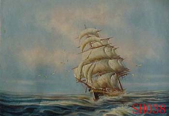(image for) Non-Famous Artist or Original painting on canvas:SeascapeSH038