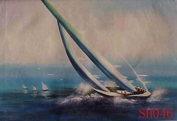 (image for) Seascape, Handmade oil painting on Canvas:seascapeSH046