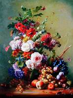 (image for) Classical flower, Handmade oil painting on Canvas.