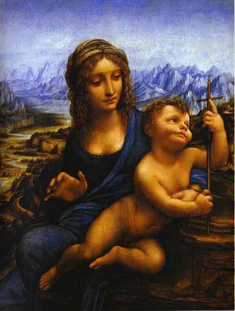 (image for) Handmade oil painting Copy paintings of famous artists Madonna with the Yarnwinder 1501 - Click Image to Close