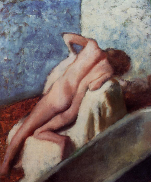 (image for) Handmade oil painting Copy paintings of famous artists After the Bath 2 1896 - Click Image to Close