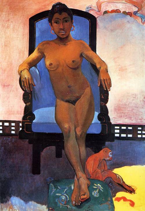 (image for) Handmade oil painting Copy paintings of famous artists Paul Gauguin Aita Parari te Tamari Vahine Judith - Click Image to Close