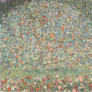 (image for) Gustav Klimt Paintings Artwork Apple Tree 1912 - Click Image to Close