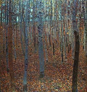 (image for) Gustav Klimt Paintings Artwork Beech Forest I 1902 - Click Image to Close