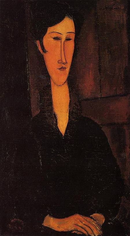 (image for) Amedeo Modigliani paintings Portrait of Madame Zborowska 1917 - Click Image to Close