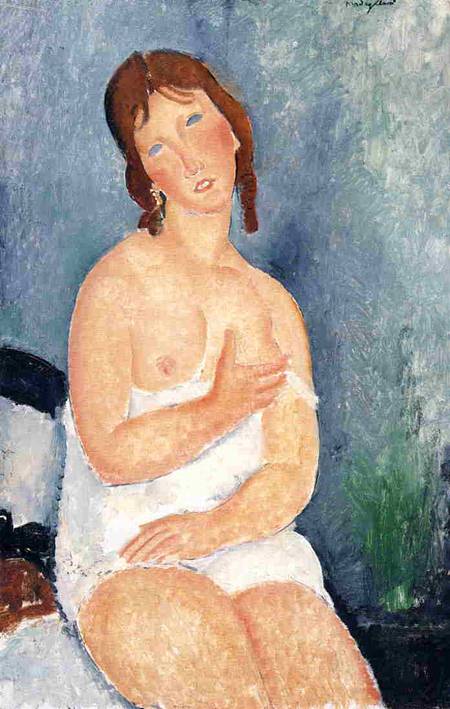 (image for) Amedeo Modigliani paintings artwork The Dairymaid - Click Image to Close