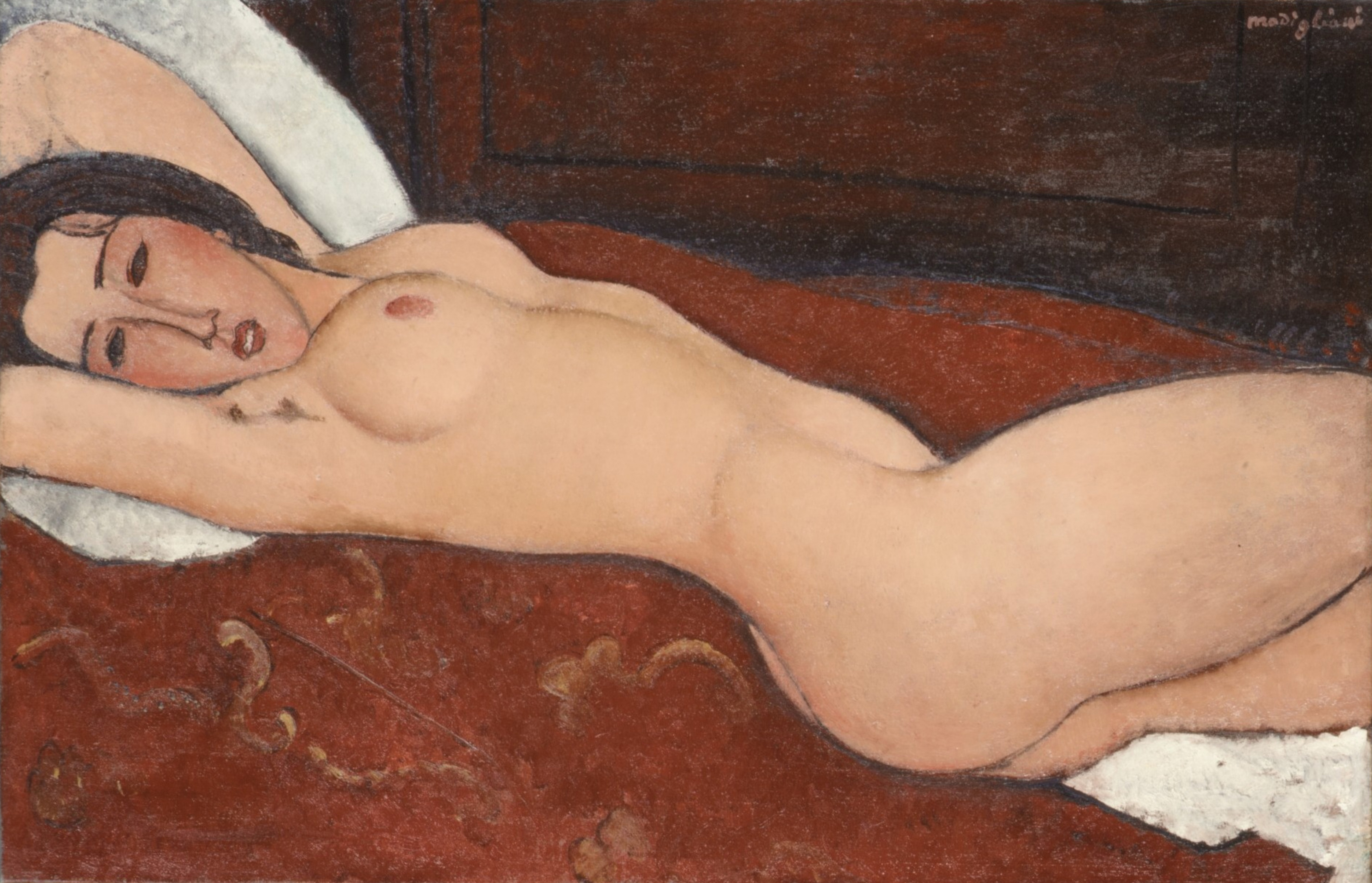 (image for) Amedeo Modigliani Reclining Nude, 1917, in The Metropolitan - Click Image to Close