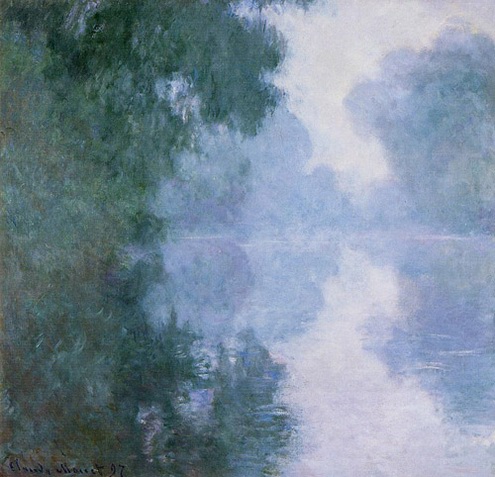 (image for) Claude Oscar Monet paintings The Seine Near Giverny In The Fog2 - Click Image to Close
