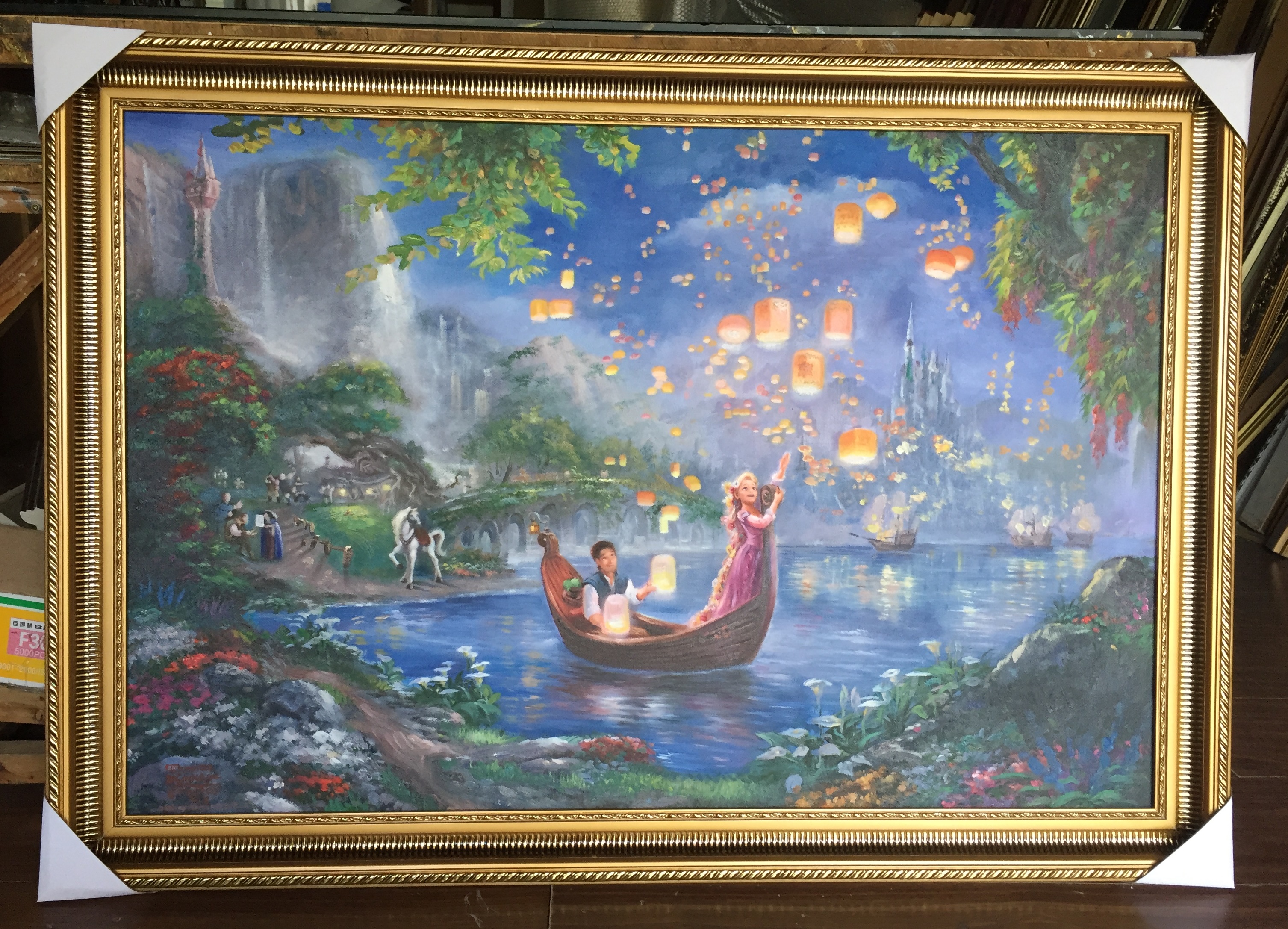 (image for) Framed oil painting reproductions Thomas Kinkade's Tangled - Click Image to Close