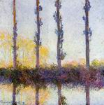 (image for) Handmade oil painting Copy paintings of famous artists Claude Oscar Monet paintings art Four Trees 1891