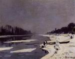 (image for) Claude Monet art Ice Floes on the Saine at Bougival 1867-1868