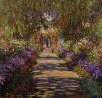 (image for) Claude Monet art Pathway in Monets Garden at Giverny 1901-1902