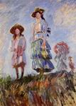 (image for) Claude Oscar Monet paintings artwork Promenade (study) 1886