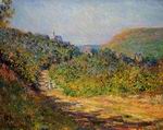 (image for) Handmade oil painting Copy paintings of famous artists Claude Oscar Monet paintings At Les Petit Dalles