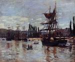 (image for) Handmade oil painting Copy paintings of famous artists Claude Oscar Monet paintings art Boats At Rouen