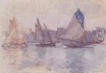 (image for) Claude Oscar Monet paintings of Boats In The Port Of Le Havre