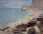 (image for) Claude Oscar Monet paintings art Boats On The Beach At Etretat