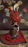 (image for) Handmade oil painting Copy paintings of famous artists Camille Monet in Japanese Costume 1876
