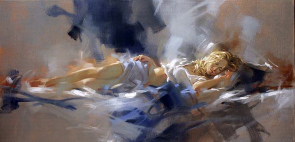 (image for) Richard johnson paintings Midnight Blue Reproductions on canvas - Click Image to Close