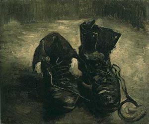(image for) Handmade oil painting Copy paintings of famous artists Van Gogh paintings A Pair Of Shoes 1 1886 - Click Image to Close