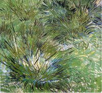 (image for) Handmade oil painting Copy paintings of famous artists Van Gogh paintings artwork Clumps Of Grass