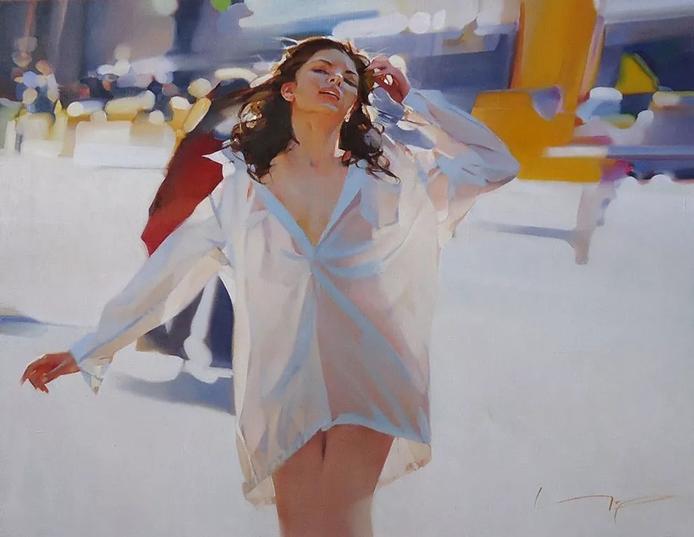 (image for) Reproduction Alexey Chernigin painting on canvas