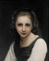 (image for) Handmade oil painting Copy paintings of famous artists Portrait of a Young Girl