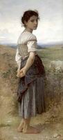 (image for) Handmade oil painting Copy paintings of famous artists Young Shepherdess