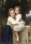 (image for) William Bouguereau Oil Paintings Handmade oil painting Copy paintings of famous artists Deux Soeurs