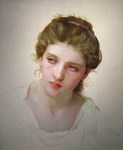 (image for) Handmade oil painting Copy paintings of famous artists etude de Tete de Femme Blonde de Face (Study of