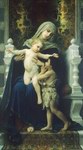 (image for) Handmade oil painting Copy paintings of famous artists La Vierge Lenfant Jesus Et Saint Jean Baptiste2