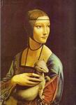 Reproduction of Cecilia Gallerani (Lady with an Ermine) 1483-90