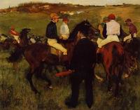 (image for) Handmade oil painting Copy paintings of famous artists Out of the Paddock 1868-1872