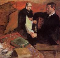 (image for) Handmade oil painting Copy paintings of famous artists Pagan and Degas Father 1895