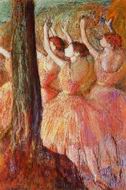 (image for) Handmade oil painting Copy paintings of famous artists Pink Dancers 1895-1898