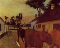 (image for) Handmade oil painting Copy paintings of famous artists The Return of the Herd 1896-1898