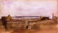 (image for) Handmade oil painting Copy paintings of famous artists View of Naples 1860