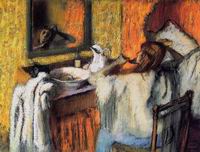 (image for) Handmade oil painting Copy paintings of famous artists Woman at Her Toilette 1895-1900