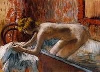 (image for) Handmade oil painting Copy paintings of famous artists Woman Leaving Her Bath 1886-1888