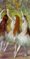 (image for) Handmade oil painting Copy paintings of famous artists Dancers in Green 1878