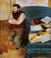 (image for) Handmade Oil painting for home canvas, oil painting framed canvas for living room Diego Martelli 1879