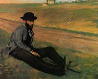 (image for) Handmade oil painting Copy paintings of famous artists Eugene Manet 1874